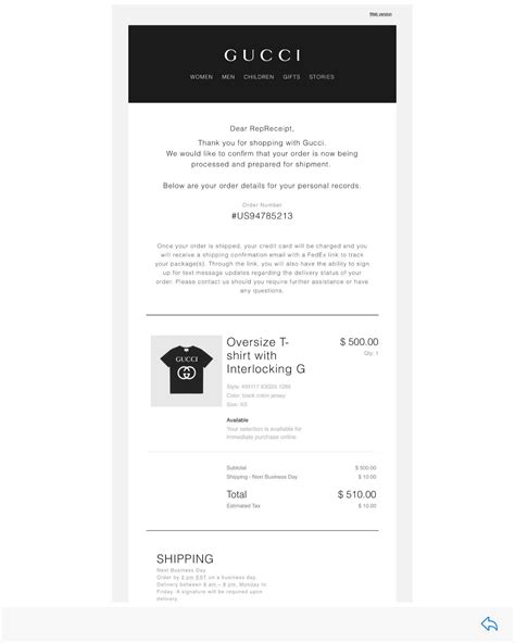 gucci cancel order|Gucci return order form.